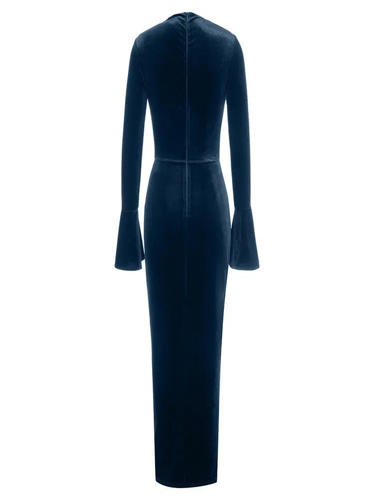 Asymmetric Neckline Fitted Dress