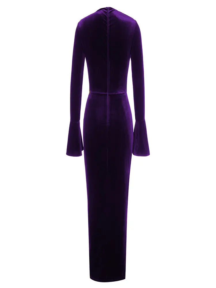 Asymmetric Neckline Fitted Dress