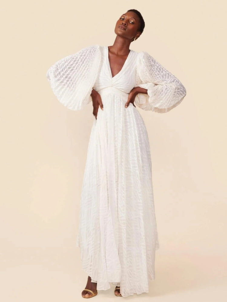 Allegory Elsa Cream Maxi Dress